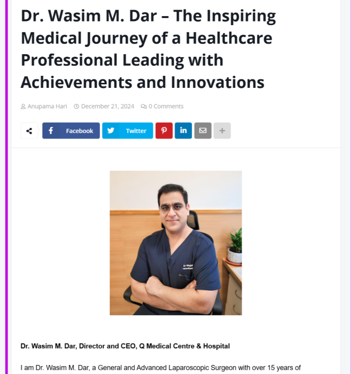 Dr wasim m dar interview in businessztalks