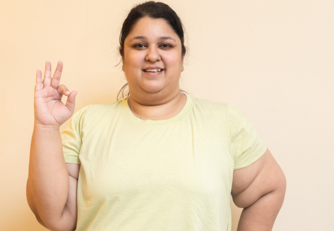 Indian obese woman